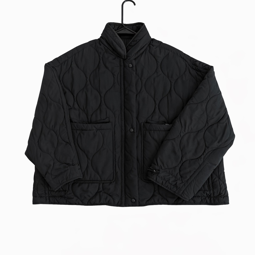 Zara Black Quilted Puffer Jacket